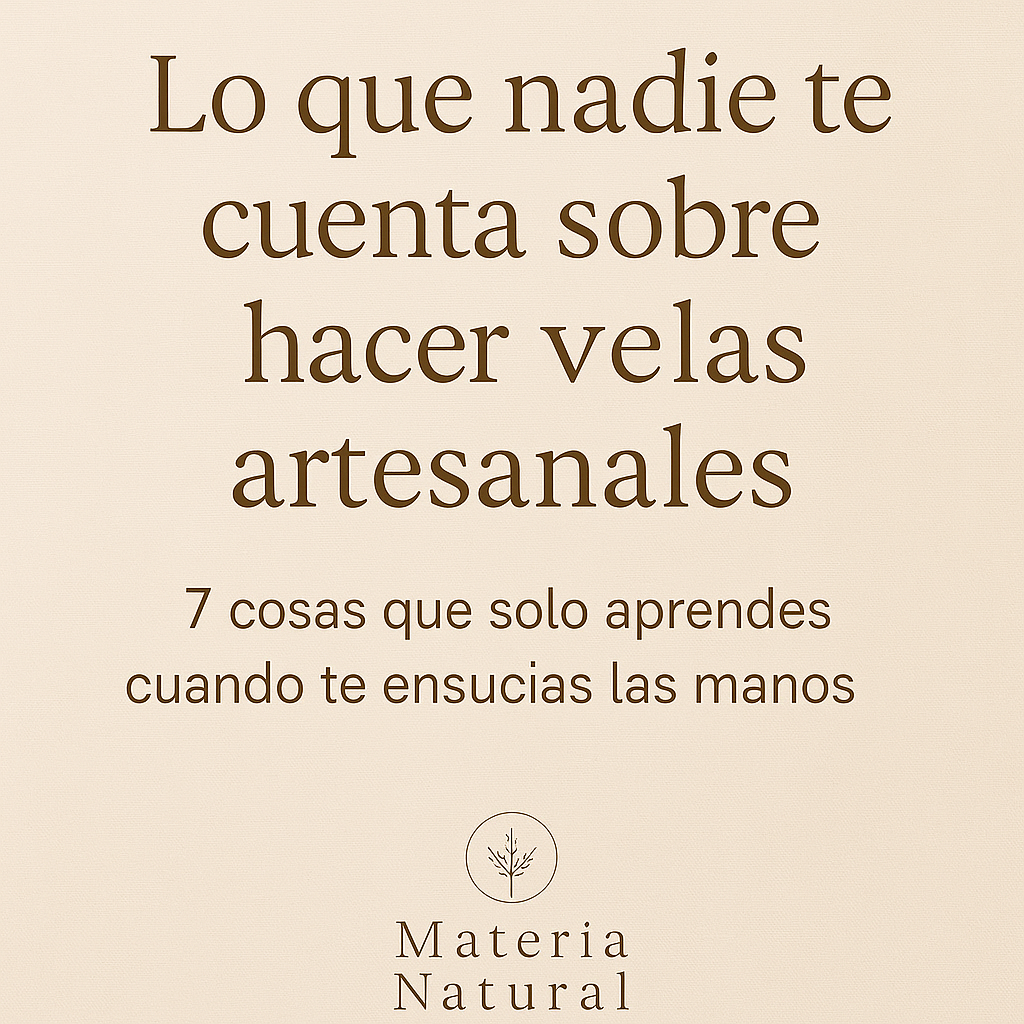 Lo que nadie te cuenta sobre hacer velas artesanales